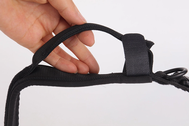 Okeypets katonai kiképzéshez állítható nejlon személyre szabott taktikai kutyanyakörv fogantyúval 15