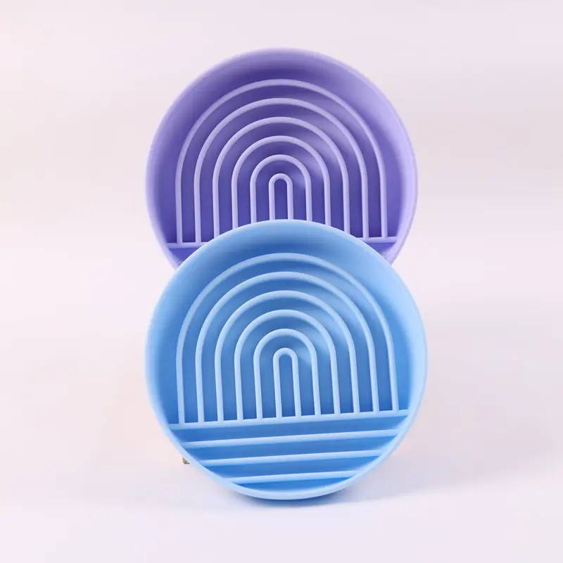 실리콘 소재에 홈이 있는 강아지 사료 그릇 (느린 먹도록 설계) 6