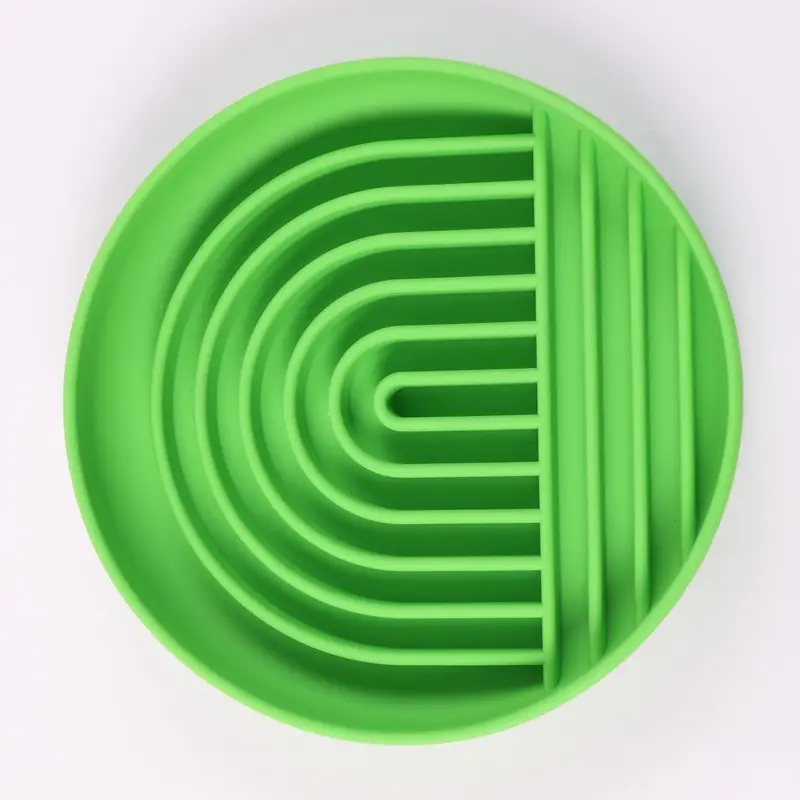 실리콘 소재에 홈이 있는 강아지 사료 그릇 (느린 먹도록 설계) 5