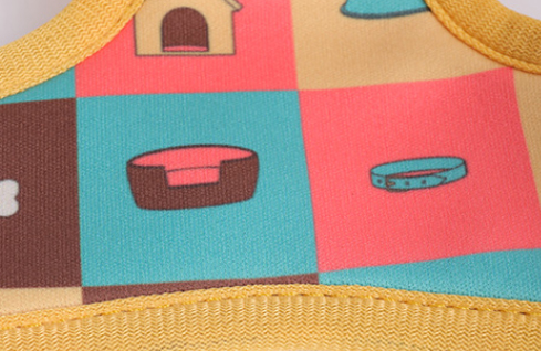 OKEYPETS Laris Alas Kaki Anjing Kosong Sublimasi Corak Tersuai Set Alas Kaki Anjing Tanpa Tarik Leher Berlapik Lembut Boleh Laras 7