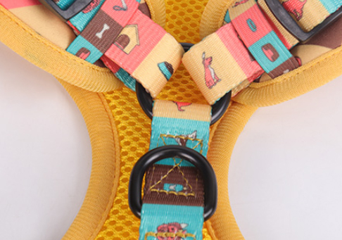 OKEYPETS Laris Alas Kaki Anjing Kosong Sublimasi Corak Tersuai Set Alas Kaki Anjing Tanpa Tarik Leher Berlapik Lembut Boleh Laras 9