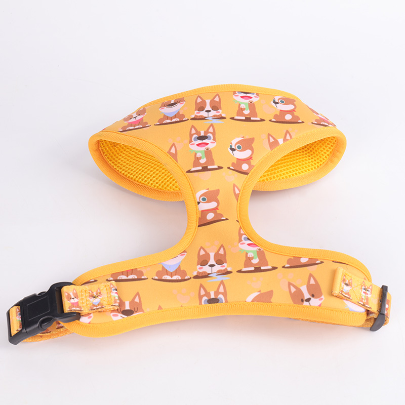 OKEYPETS Harnais pour chien écologique en gros, logo personnalisé, respirant, luxueux, anti-traction, ajustable et personnalisé 11
