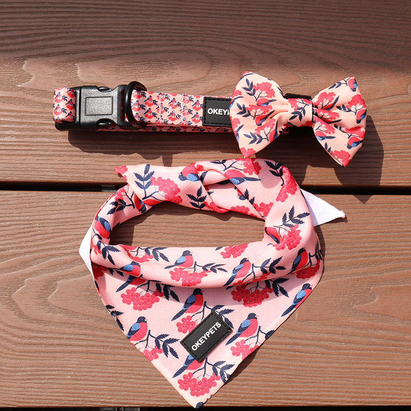 OKEYPETS Nœuds papillon de Noël personnalisés pour chiens, accessoires pour animaux de compagnie, multicolores, en polyester de luxe, ajustables. 11