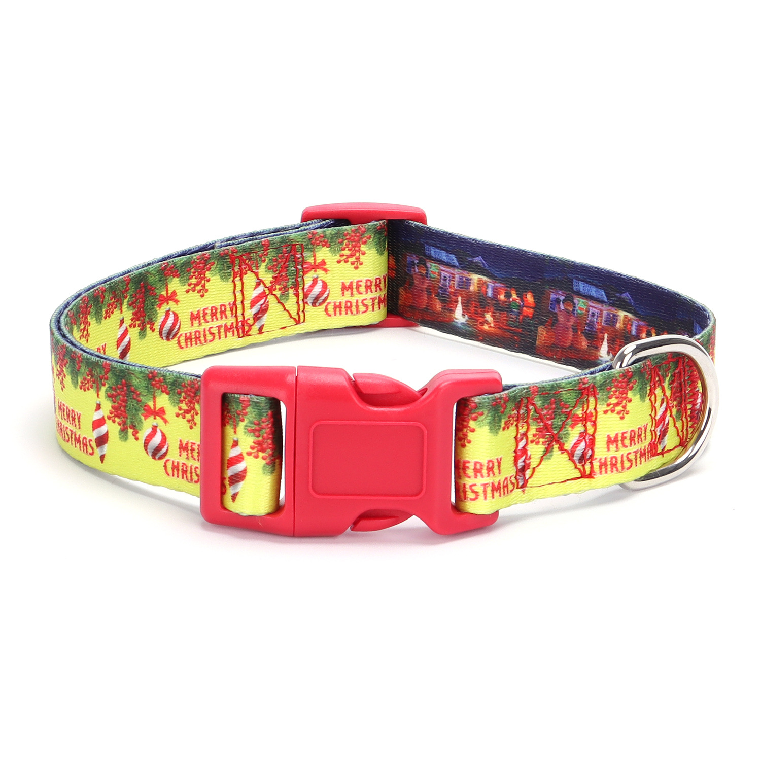 Collier de Noël pour chien, motif bonhomme de neige 14