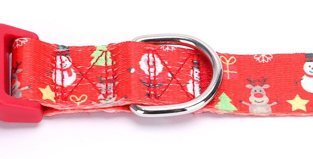 Collier de Noël pour chien, motif bonhomme de neige 10