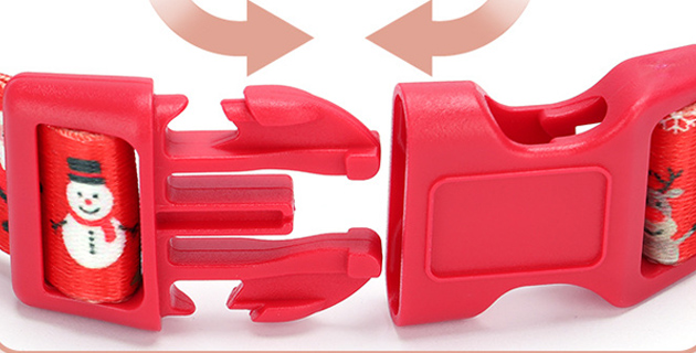 Collier de Noël pour chien, motif bonhomme de neige 8