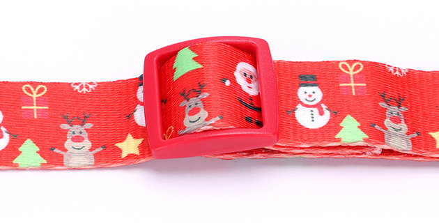 Collier de Noël pour chien, motif bonhomme de neige 9