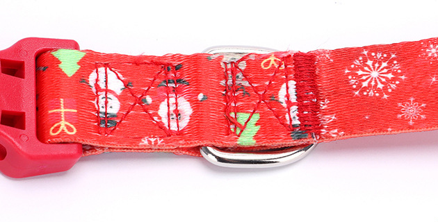 Collier de Noël pour chien, motif bonhomme de neige 11