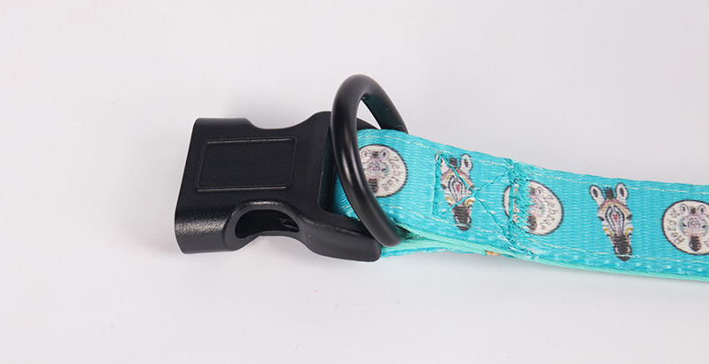 Harnais pour chien Step In, motif imprimé bleu, réglable et réversible. 14