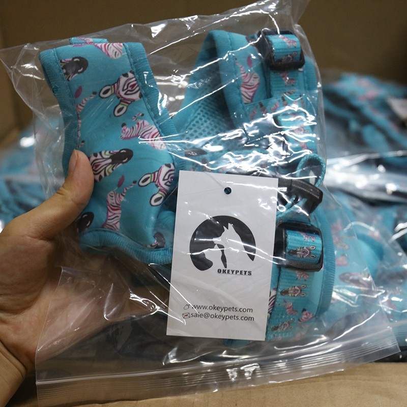 Harnais réversible anti-traction pour chien, gilet pour animaux de compagnie imprimé par sublimation, vente en gros 27