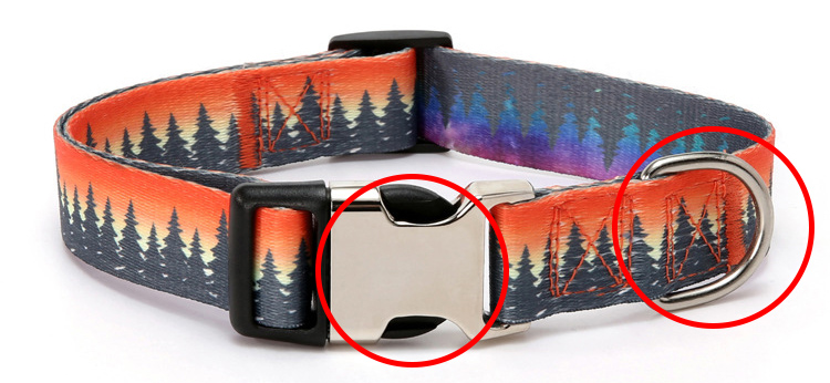 Collier ajustable OKEYPETS avec boucle en métal pour chiens de petite, moyenne et grande taille 6