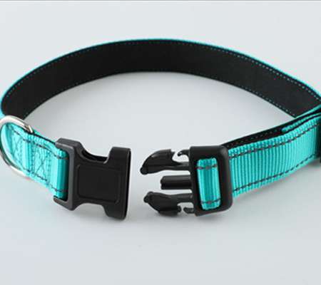 Collier réfléchissant pour chien OKEYPETS avec boucle, réglable, en nylon de sécurité 7