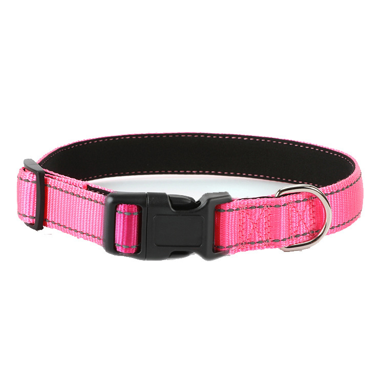 Collier réfléchissant pour chien OKEYPETS avec boucle, réglable, en nylon de sécurité 13