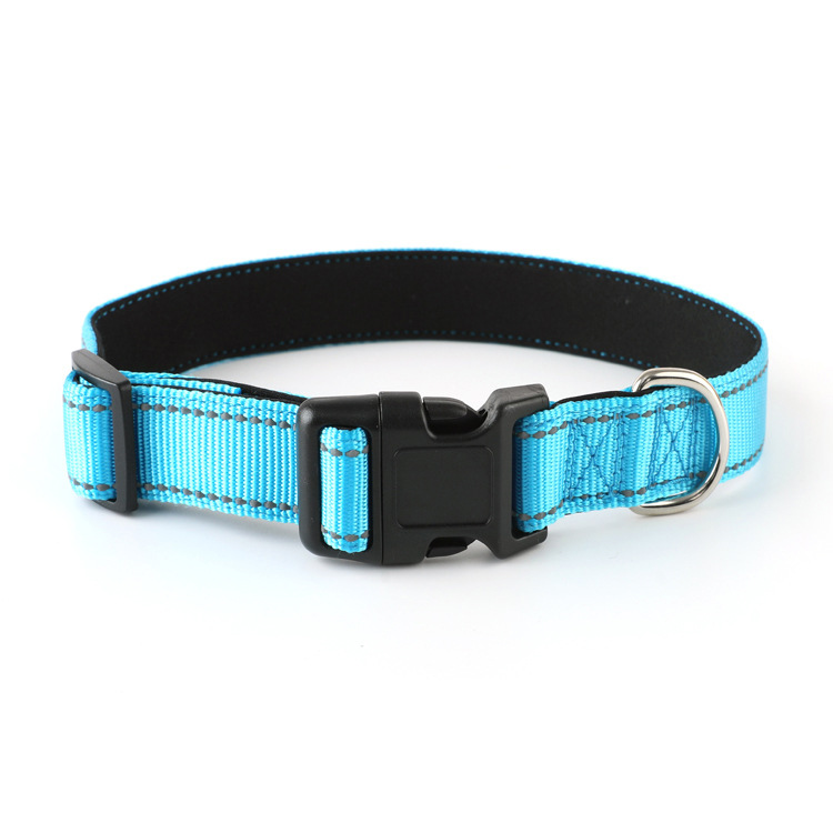 Collier réfléchissant pour chien OKEYPETS avec boucle, réglable, en nylon de sécurité 16