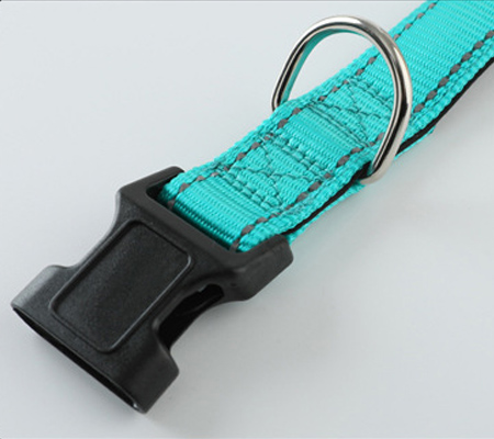 Collier pour chien en nylon durable de haute qualité, personnalisé et vendu en gros, avec un anneau en D robuste 9