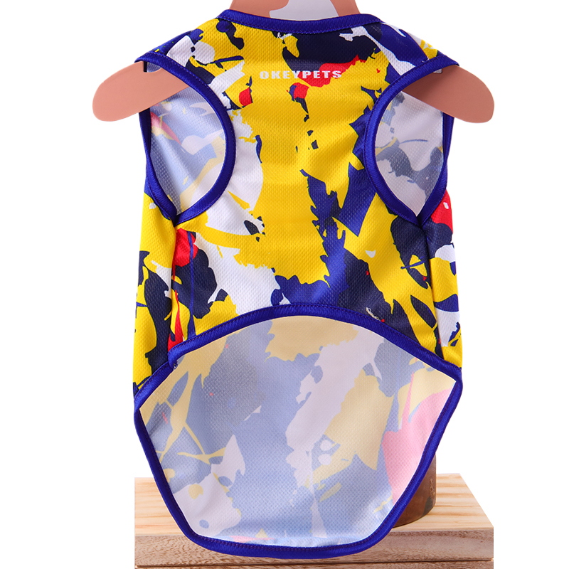Maillot personnalisé OKEYPETS pour chiens et chats : matières extensibles de qualité supérieure pour un confort optimal. 19