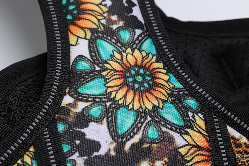 Harnais pour chien Step In Dog Harness Vest OKEYPETS en tissu Oxford avec rembourrage doux 12