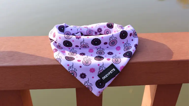 OKEYPETS Bandana personnalisé pour chien, en polyester sublimé avec imprimé animal, foulard triangulaire, foulard mignon pour Noël 1