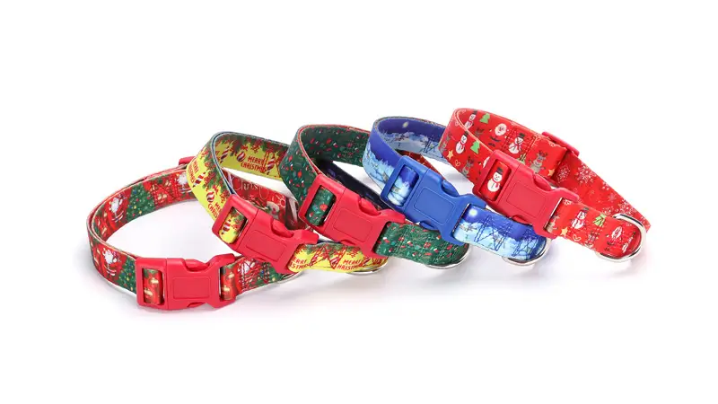 Collier de Noël en polyester pour chien - Idées cadeaux de Noël 1