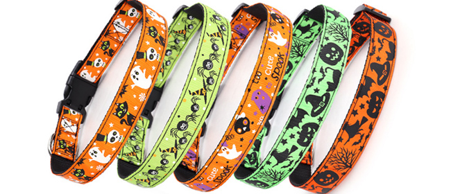Collier d'Halloween pour chien, motif citrouille, chauve-souris et fantôme, pour chiens de petite, moyenne et grande taille. 10