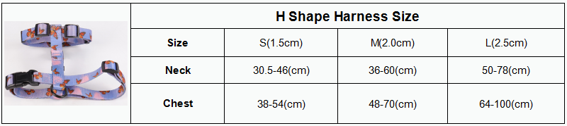 OKEYPETS Fashion Custom Ribbon Print Polyester Webbing Pet Chest H Style Dog Harness 7