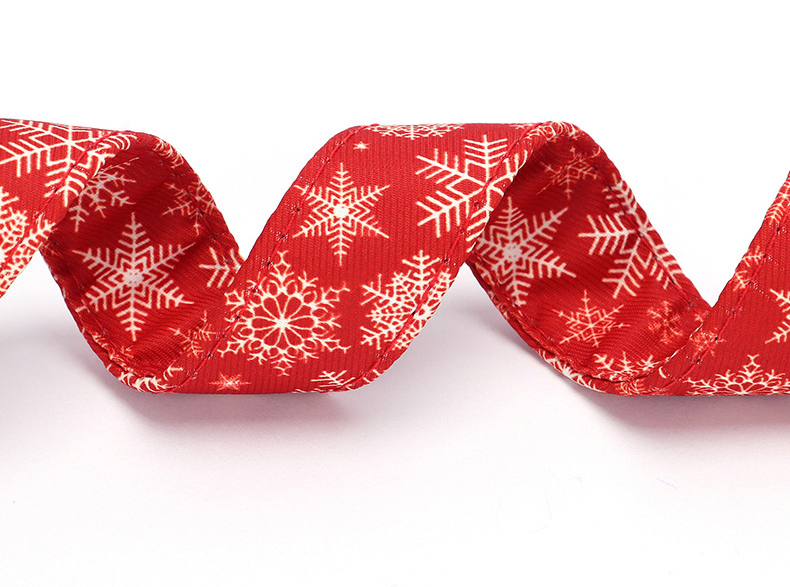 Collier de Noël pour chien | Motif flocons de neige/carreaux 12