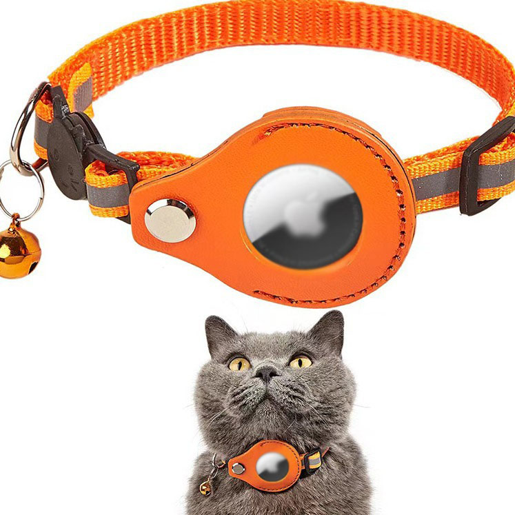Collier GPS de suivi pour chat, coloris uni, disponible en neuf couleurs et une taille unique. 12