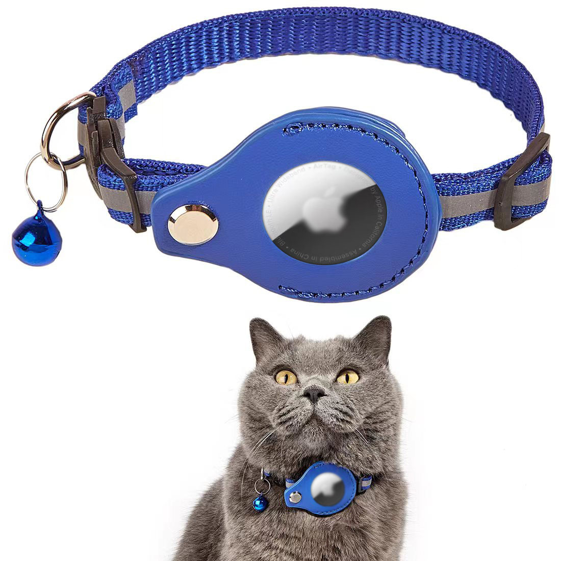 Collier pour chat réfléchissant de haute qualité, luxueux et ajustable, traqueur d'entraînement 11