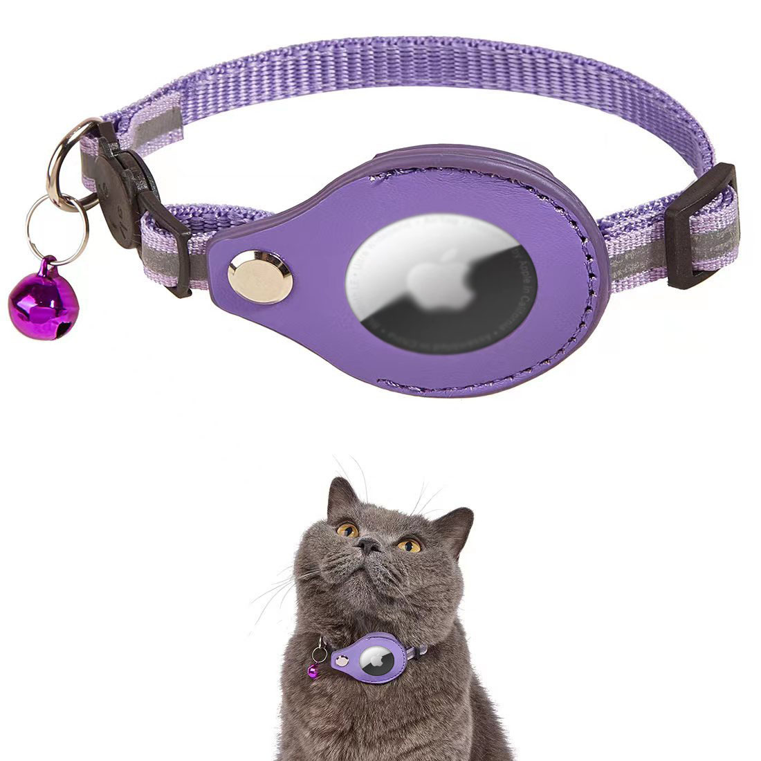 Collier pour chat réfléchissant de haute qualité, luxueux et ajustable, traqueur d'entraînement 13