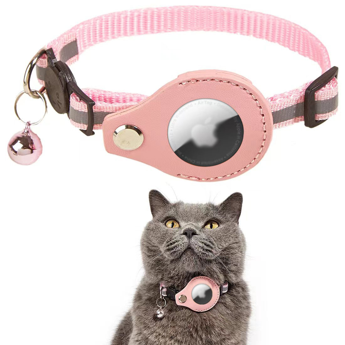 Collier pour chat réfléchissant de haute qualité, luxueux et ajustable, traqueur d'entraînement 9