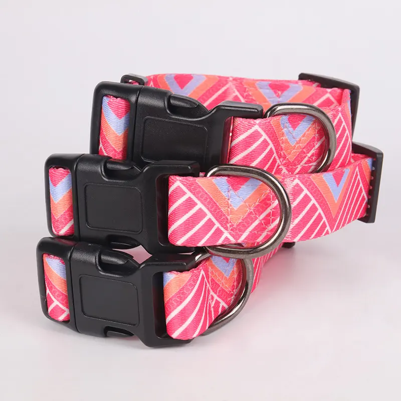 Adjustable Small Dog Collar with Bow, Soft Durable Polyester & Safety Buckle 2