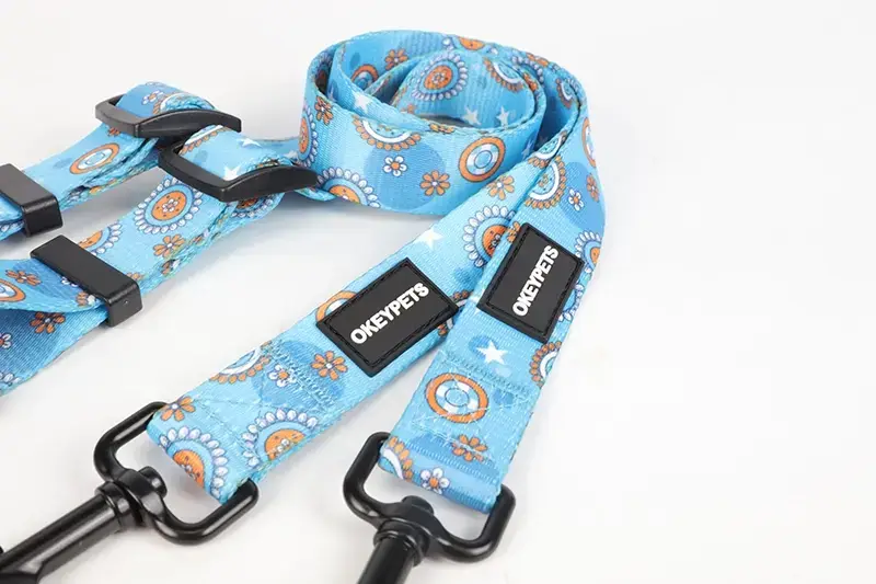 OKEYPETS Justerbar Hundesnor og Sikkerhedssele til Bil 2