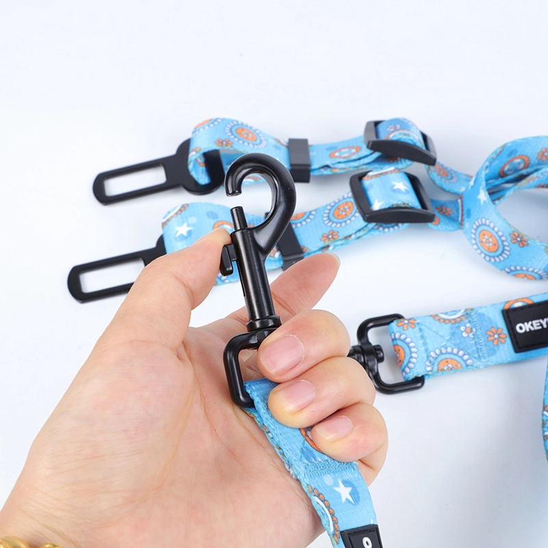 Laisse de sécurité réglable pour chien OKEYPETS, en polyester, avec ceinture de sécurité pour animaux de compagnie (fabricant) 9