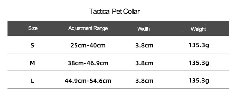 Collier de dressage pour gros chien OKEYPETS en nylon avec boucle militaire tactique 9