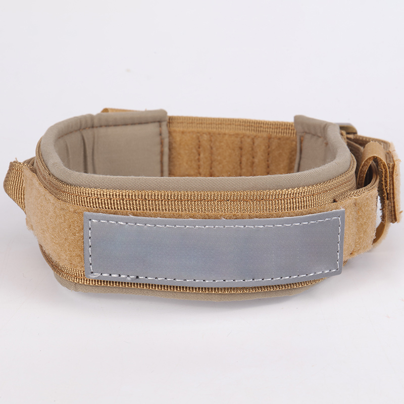 Collier de dressage pour gros chien OKEYPETS en nylon avec boucle militaire tactique 12