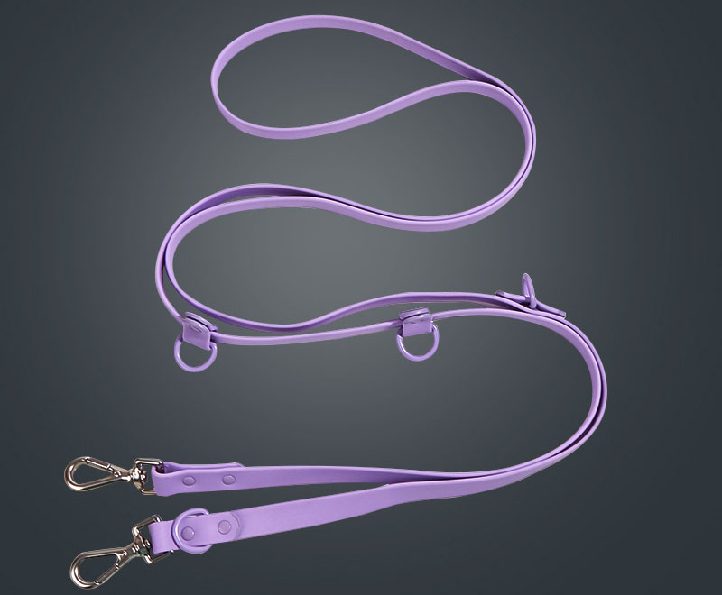 Laisse pour chien mains libres en PVC imperméable à double mousqueton, vente en gros 7