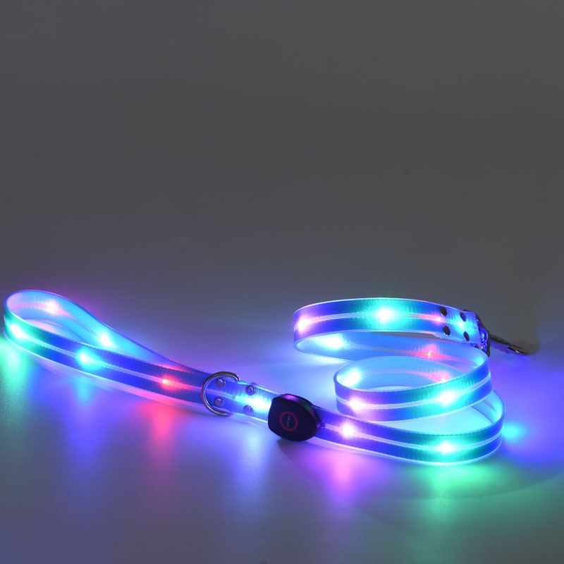 Laisse pour chien mains libres en PVC imperméable à double mousqueton, vente en gros 24