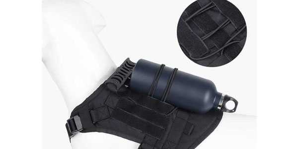Harnais tactique robuste pour chien d'extérieur, vendu en gros, avec poignée confortable. 8
