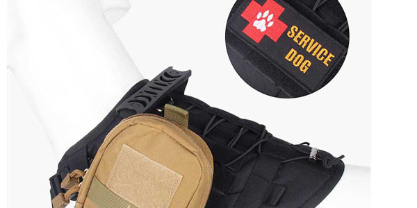 Harnais tactique robuste pour chien d'extérieur, vendu en gros, avec poignée confortable. 9