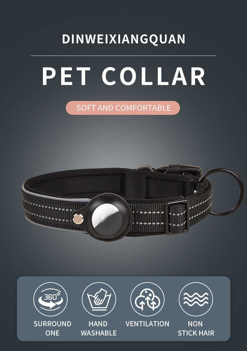 Ensemble collier et laisse GPS de dressage de luxe et ultra-résistant pour chien de taille moyenne à grande. 18