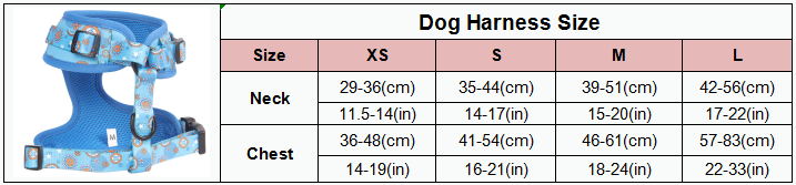 OKEYPETS Dodaci za pse Prsluk za kućne ljubimce Oprsnica za štence sa svijetloplavim uzorkom Oprsnica za pse s odgovarajućim uzorkom ogrlice 8
