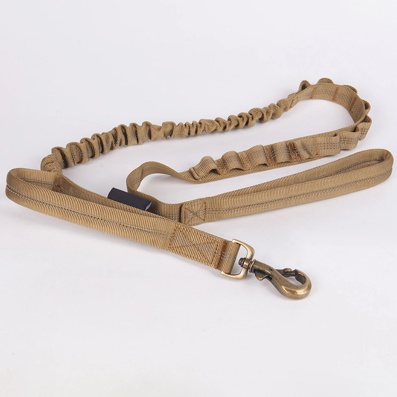 Laisse tactique élastique Okeypets en nylon réfléchissant ultra-résistante pour l'entraînement des animaux de compagnie. 12