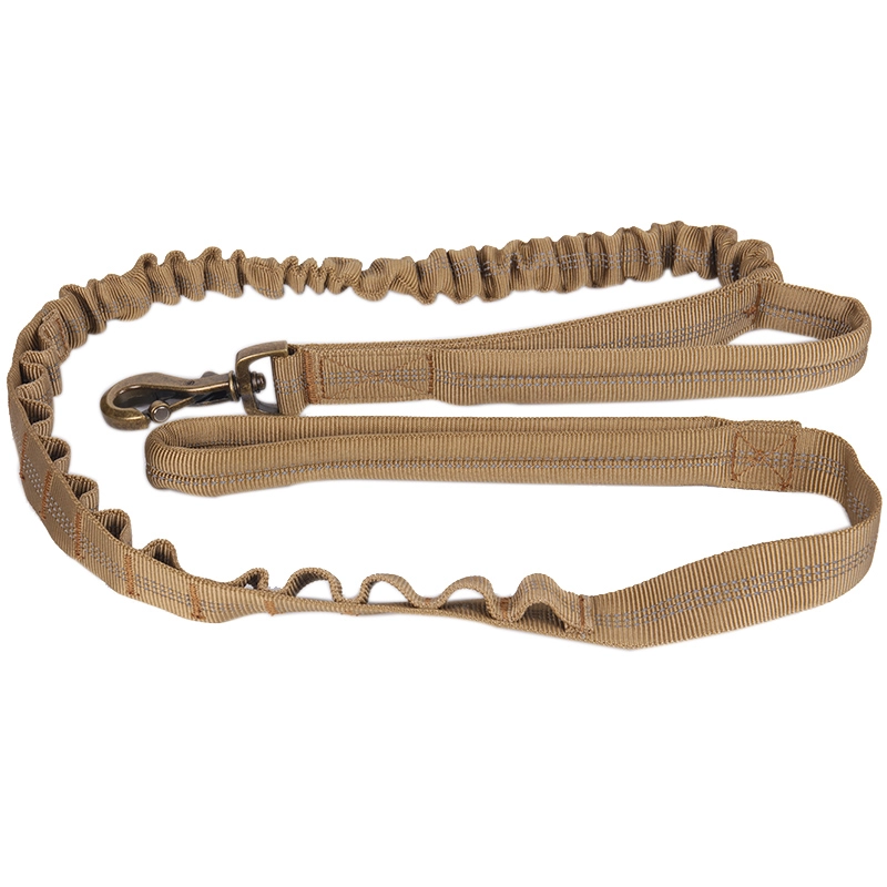 Laisse tactique élastique Okeypets en nylon réfléchissant ultra-résistante pour l'entraînement des animaux de compagnie. 11