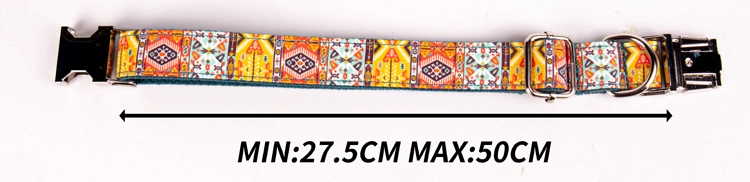 OKEYPETS Dual Purpose Design Comfortable Adjustable Personalized Double Layer Fabric Metal Buckle Luxury Dog Collar 10