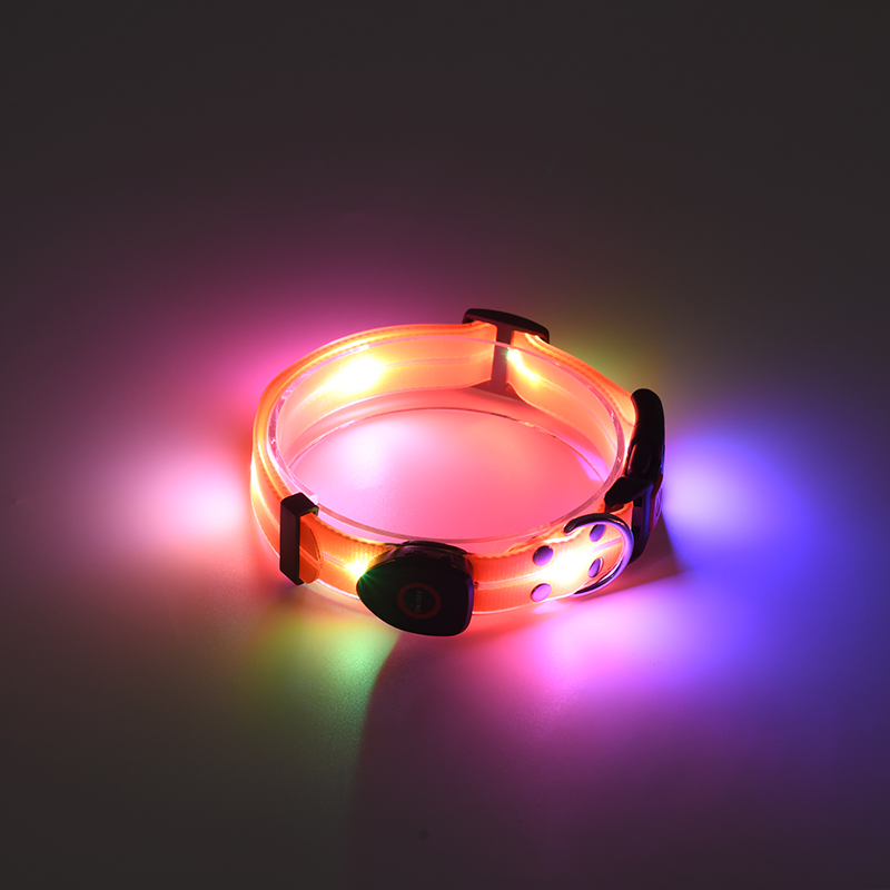 Collier pour chien lumineux LED durable et protecteur pour chiot la nuit 13