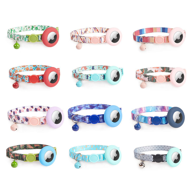 High Quality Luxury Anti-lost GPS Tracker Cat AirTag Collar 16