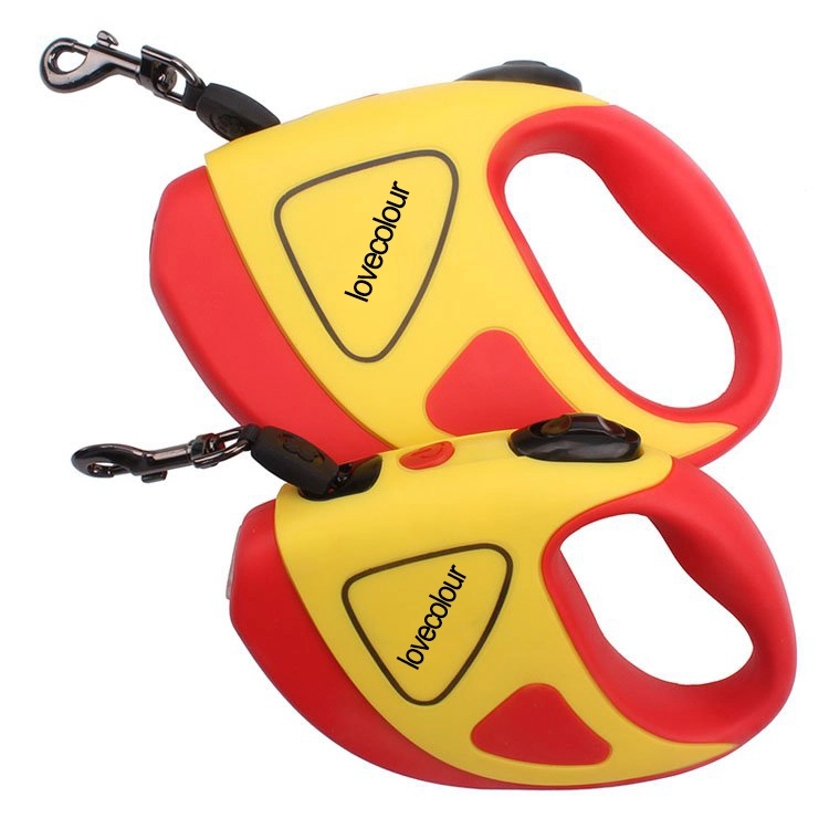 OKEYPETS Laisse pour animaux de compagnie LED personnalisée en gros, laisse rétractable robuste pour chien avec lumière 7