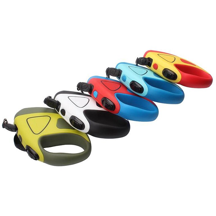 OKEYPETS Laisse pour animaux de compagnie LED personnalisée en gros, laisse rétractable robuste pour chien avec lumière 8