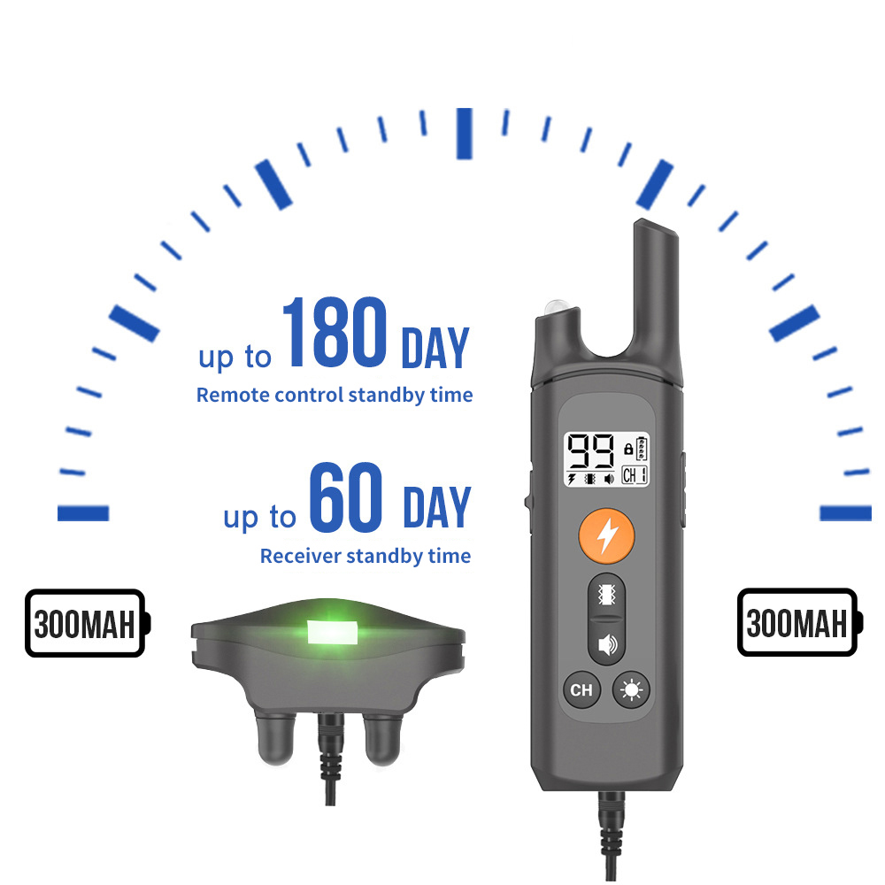 Collier anti-aboiements noir pour chien, avec plusieurs modes réglables 11