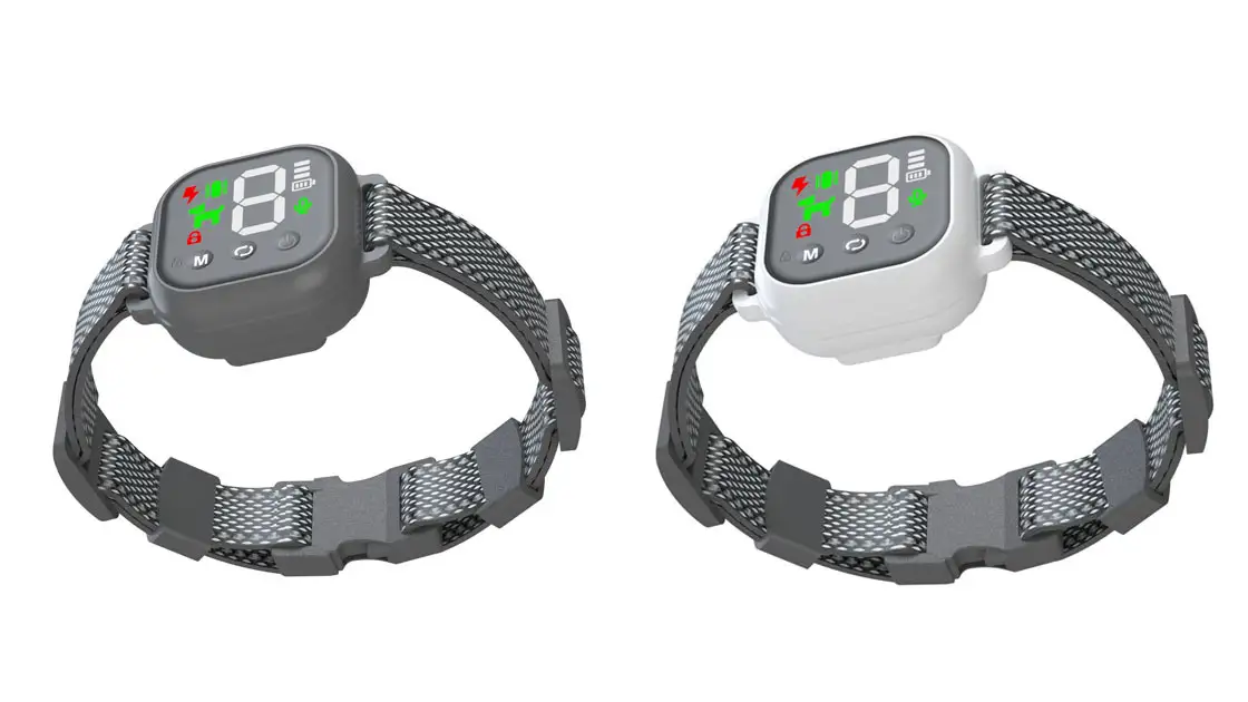 Collier anti-aboiements innovant pour chien avec 3 modes de dressage 1